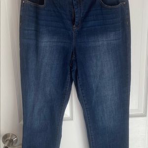 Chico's The So Slimming Girlfriend Ankle Jeans Women's Size  1.5 Blue High Rise